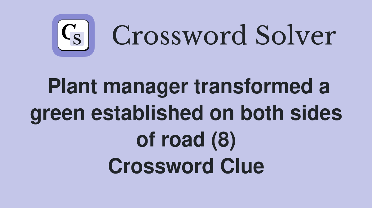 Plant manager transformed a green established on both sides of road (8